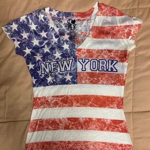 NWOT 90’s New York American Flag T-Shirt